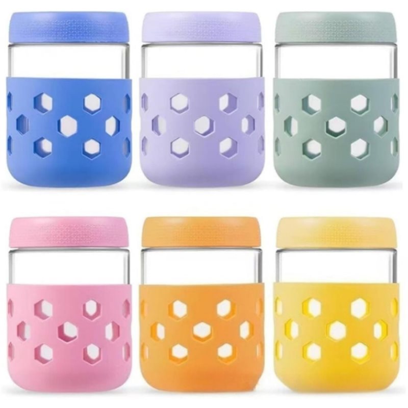 Meal Prep Jars With Lids - Стеклянные банки A26F с герметичными крышками,