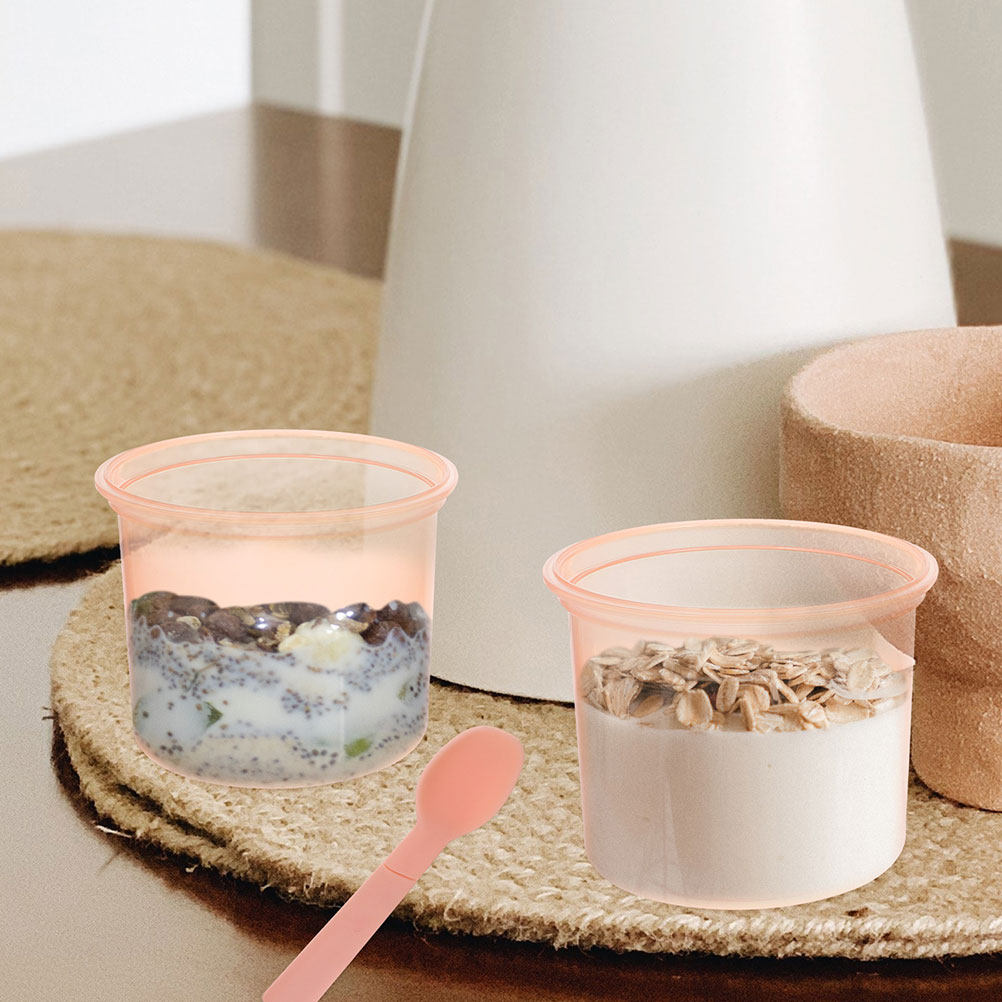 Meal Prep Jars With Lids - Набор из 2 банок для овсянки