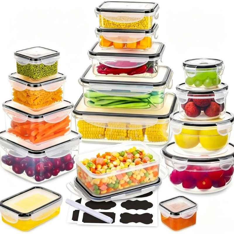 Meal Prep Glass Containers With Lids - Набор стеклянных контейнеров для хранения продуктов,