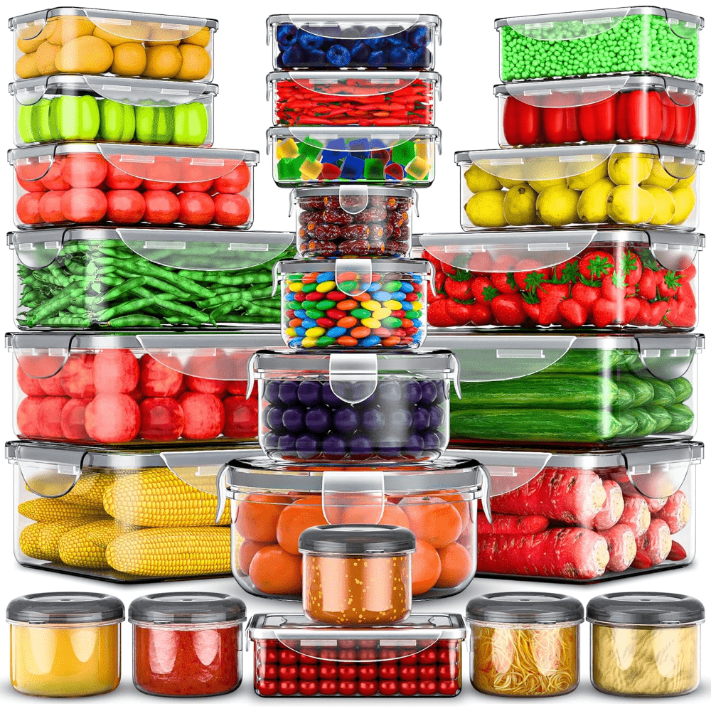 Meal Prep Jars With Lids - 50 шт. контейнеров для хранения продуктов