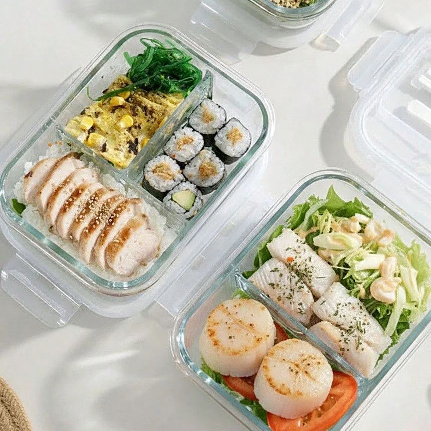Meal Prep Jars With Lids - Стеклянный контейнер для хранения продуктов с