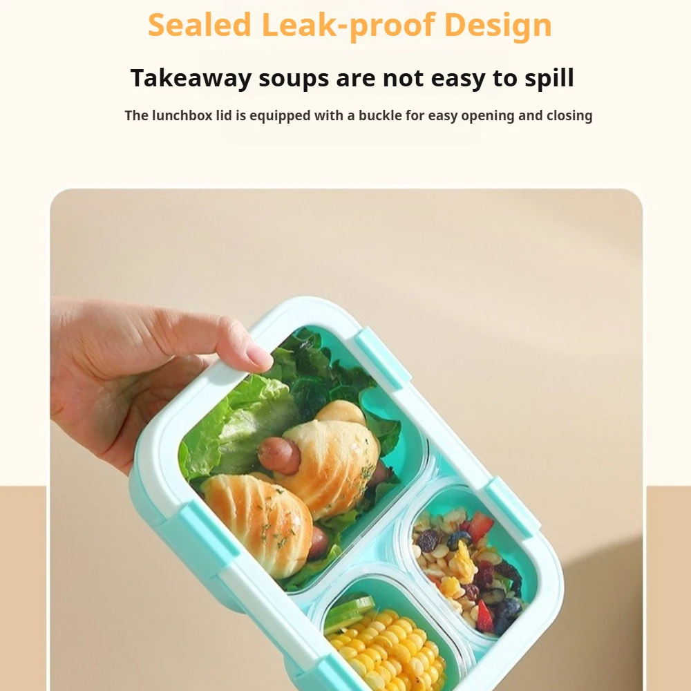 Ланч-бокс с крышками, 3-х отде – обзор и цена Meal Prep Jars With Lids