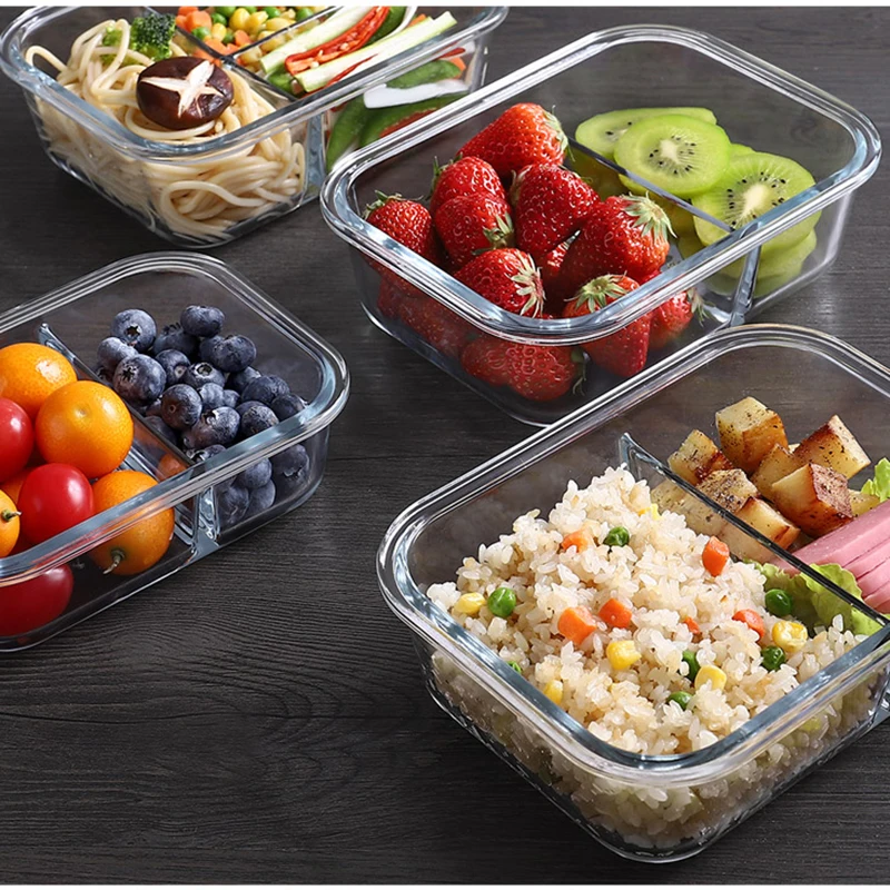 Стеклянный ланч-бокс, герметич – обзор и цена Meal Prep Glass Containers With Lids