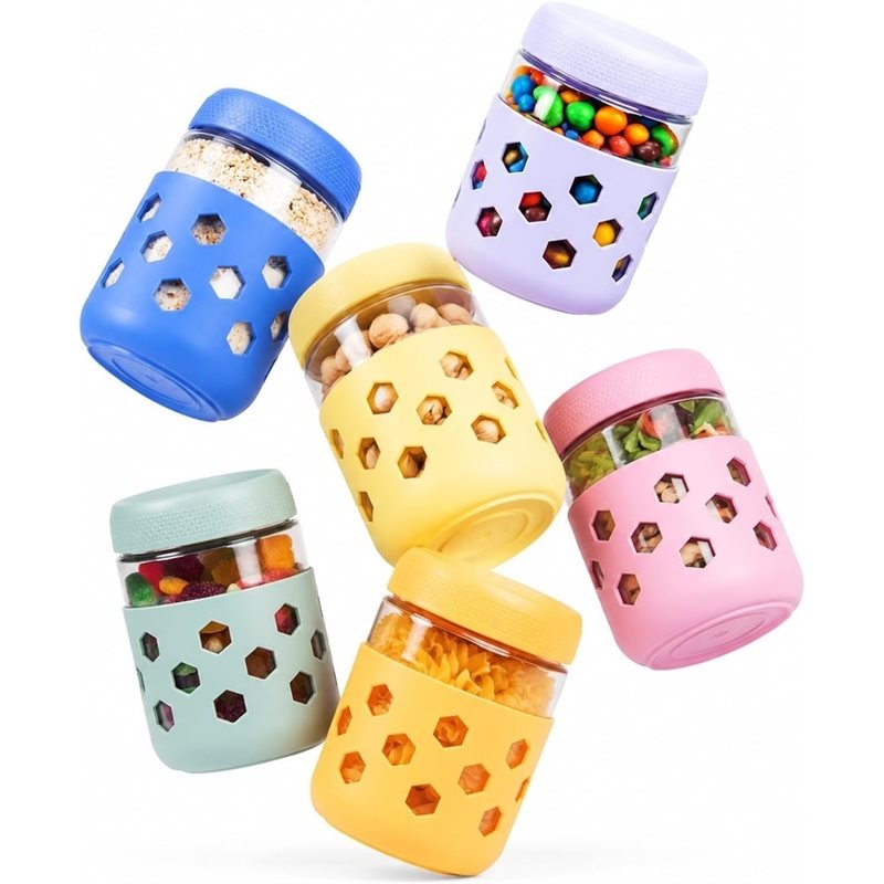 Стеклянные банки A26F с гермет – обзор и цена Meal Prep Jars With Lids