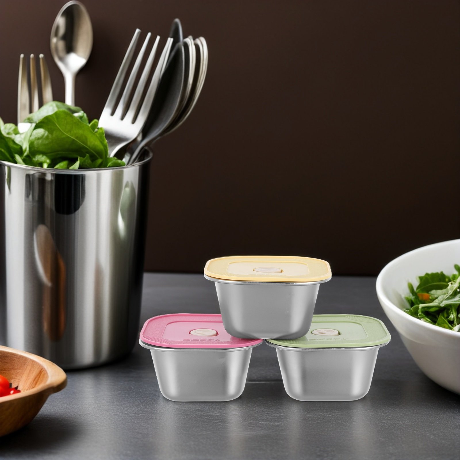 3 шт. контейнеров для закусок  – обзор и цена Meal Prep Jars With Lids