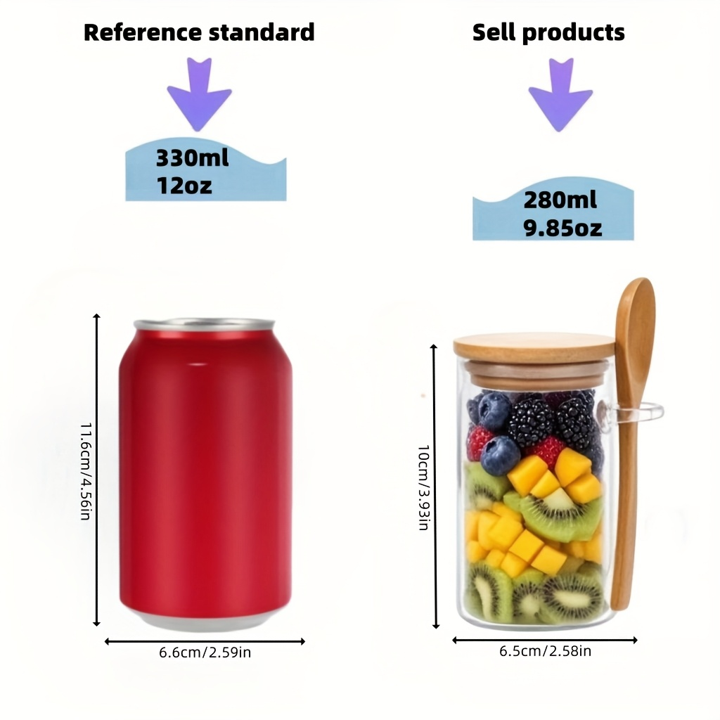 Набор из 4/8/12 стаканов для з – обзор и цена Meal Prep Jars With Lids
