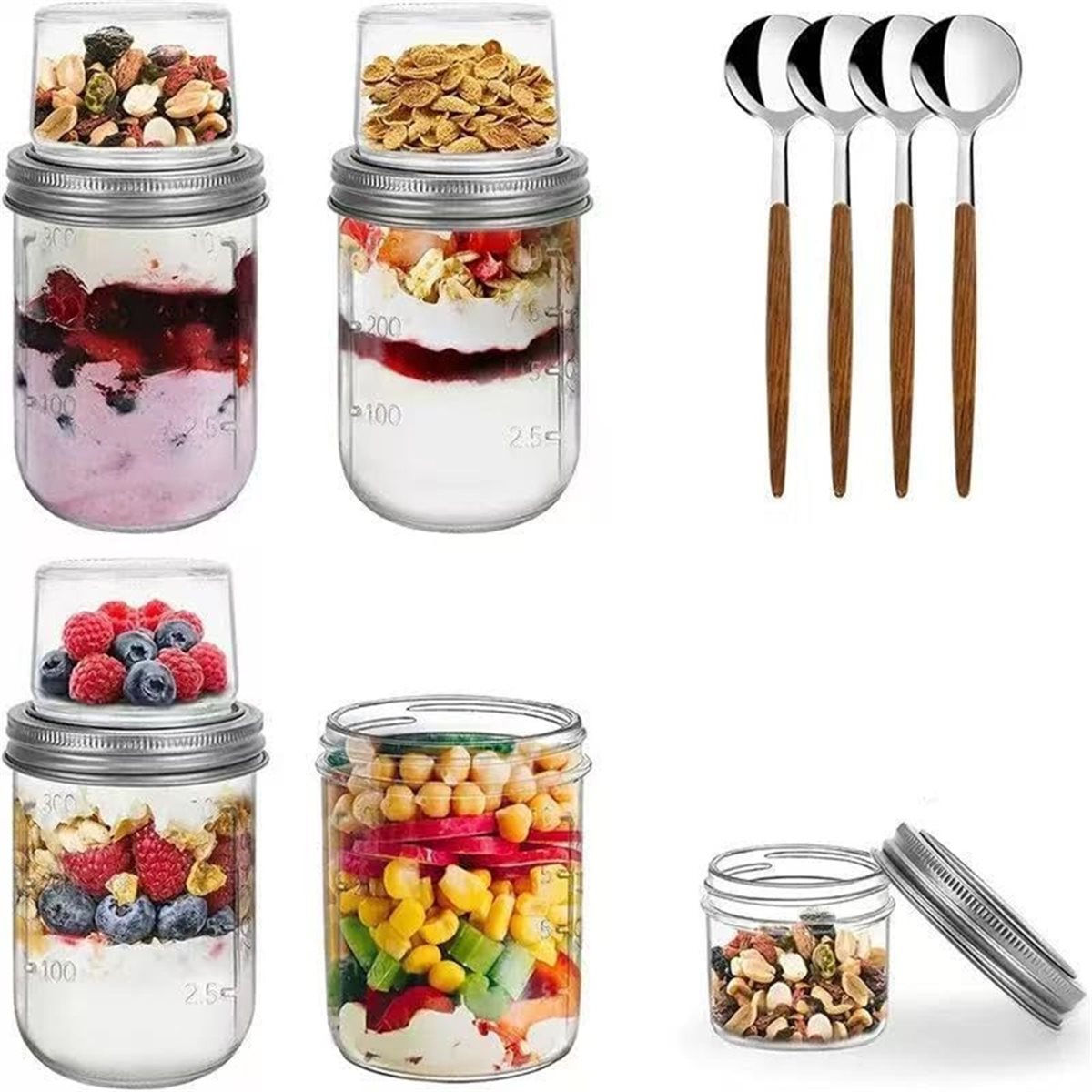 Контейнеры BAAE для овсянки на – обзор и цена Meal Prep Glass Containers With Lids