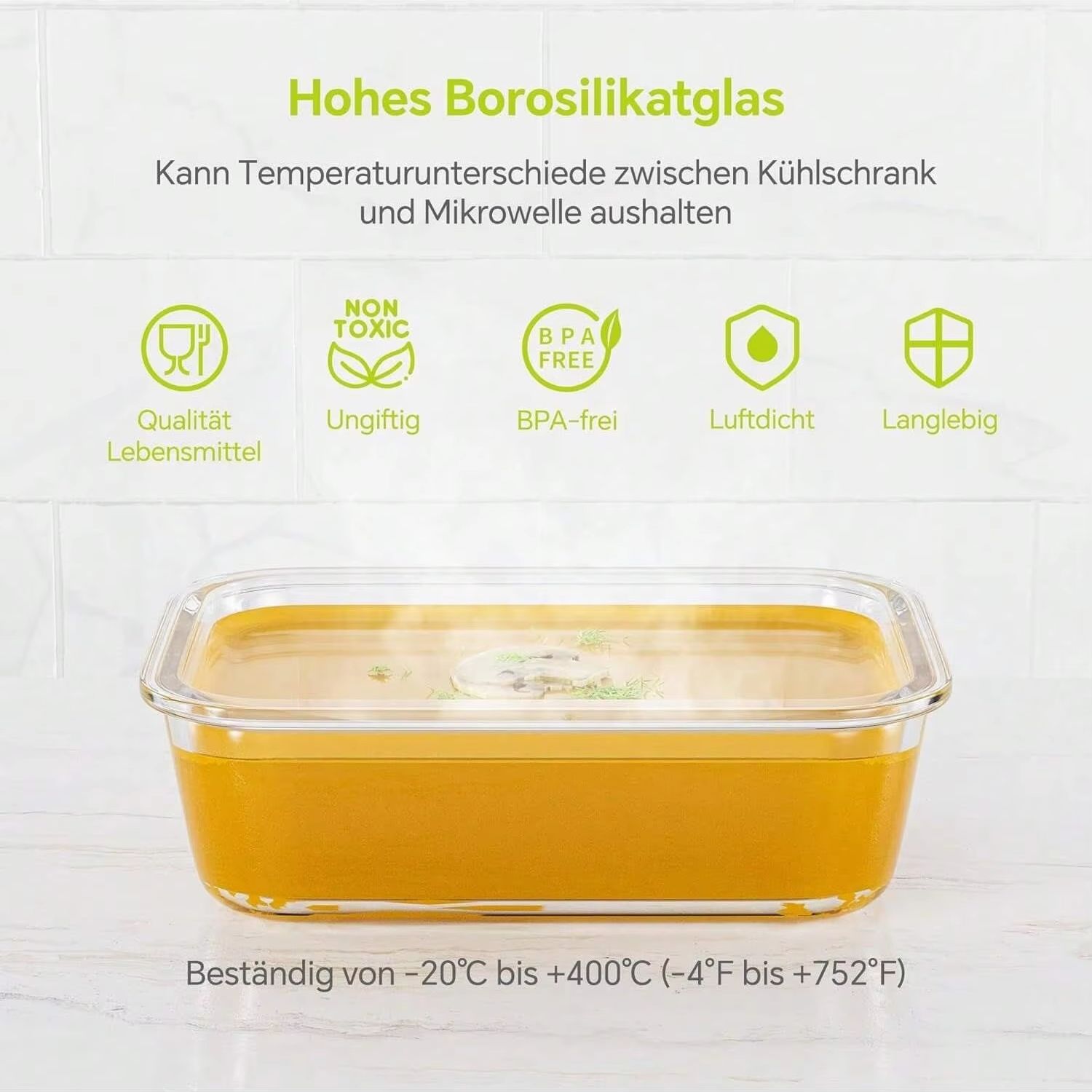 Стеклянный контейнер для хране – обзор и цена Meal Prep Jars With Lids