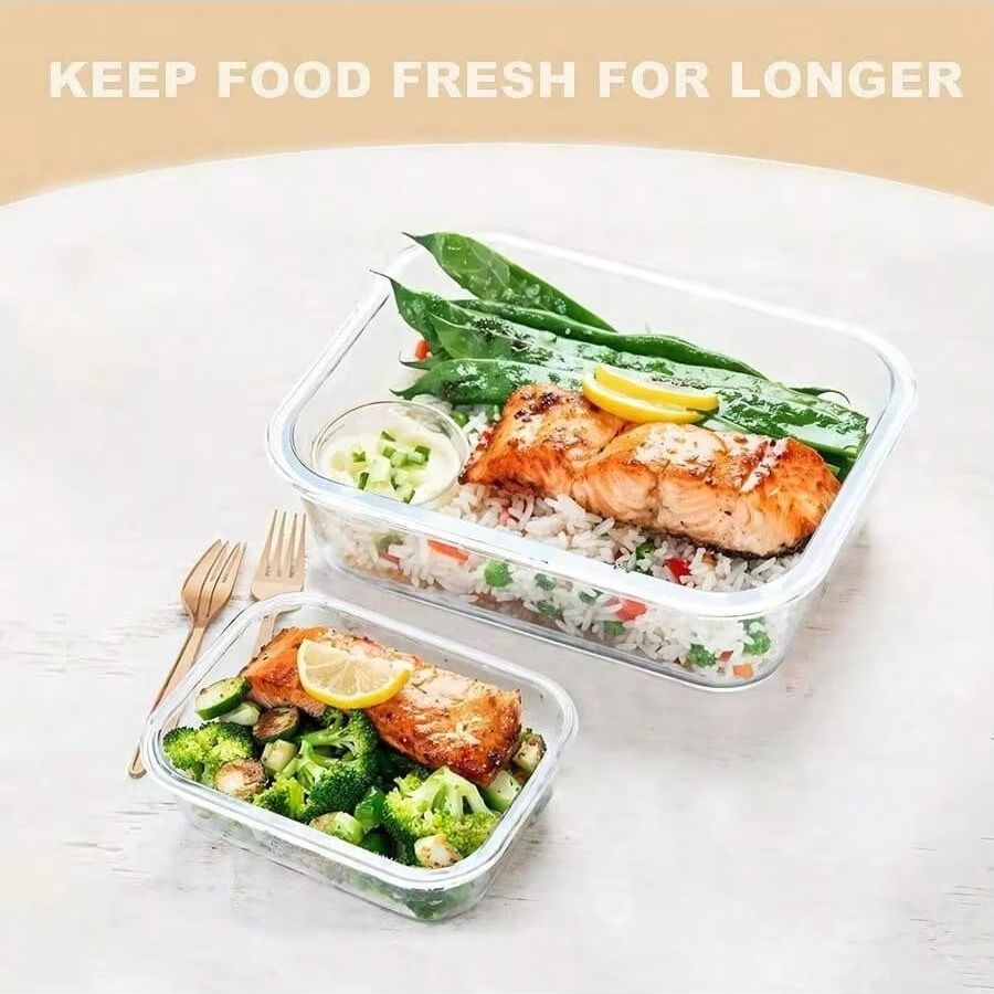 Стеклянный контейнер для хране – обзор и цена Meal Prep Jars With Lids
