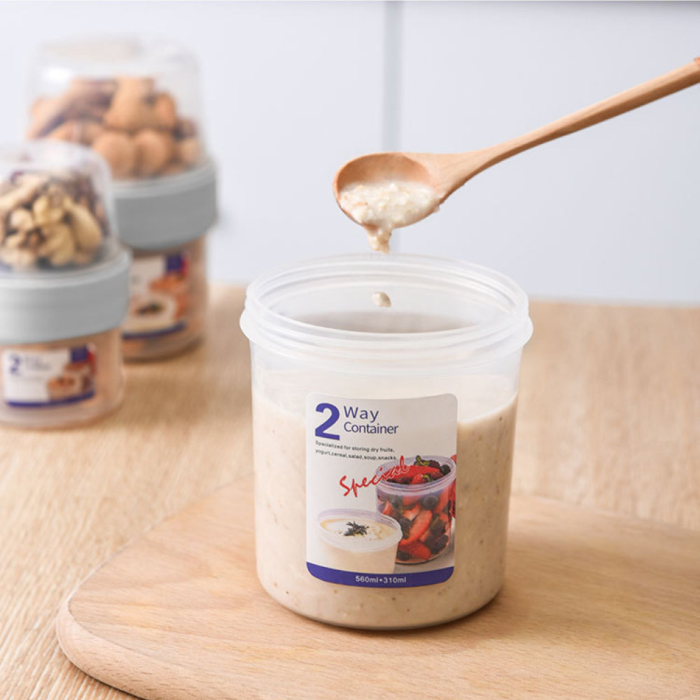 Портативный двухслойный контей – обзор и цена Meal Prep Yogurt Bowl