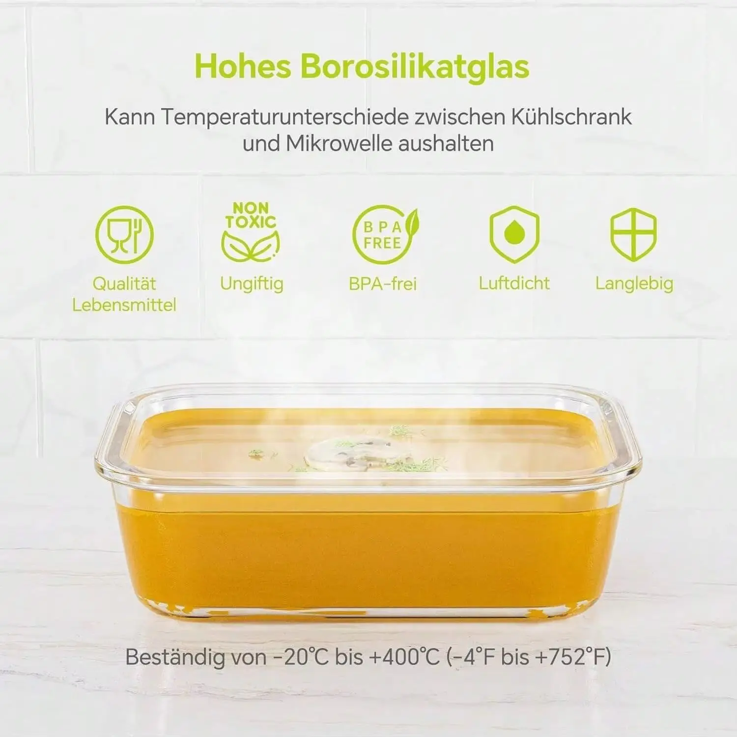 Стеклянный контейнер для хране – обзор и цена Meal Prep Glass Containers With Lids